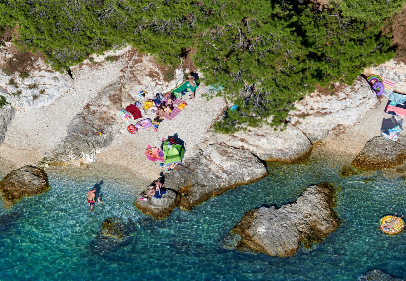 Ferienwohnung in Vintijan - Villa Vintiana – Gemeinschaftspool, 1 Schlafzimmer