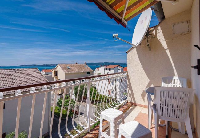 Ferienwohnung in Šibenik-Brodarica - Apartments Maretić - Apartment mit einem Schlafzimmer und Meerblick A2