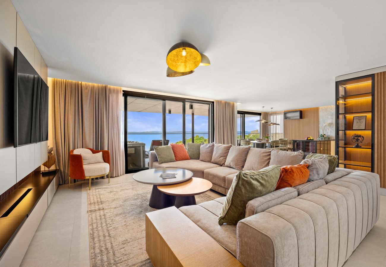 Ferienwohnung in Zadar - Amber Penthouse - Whirlpool und Meerblick