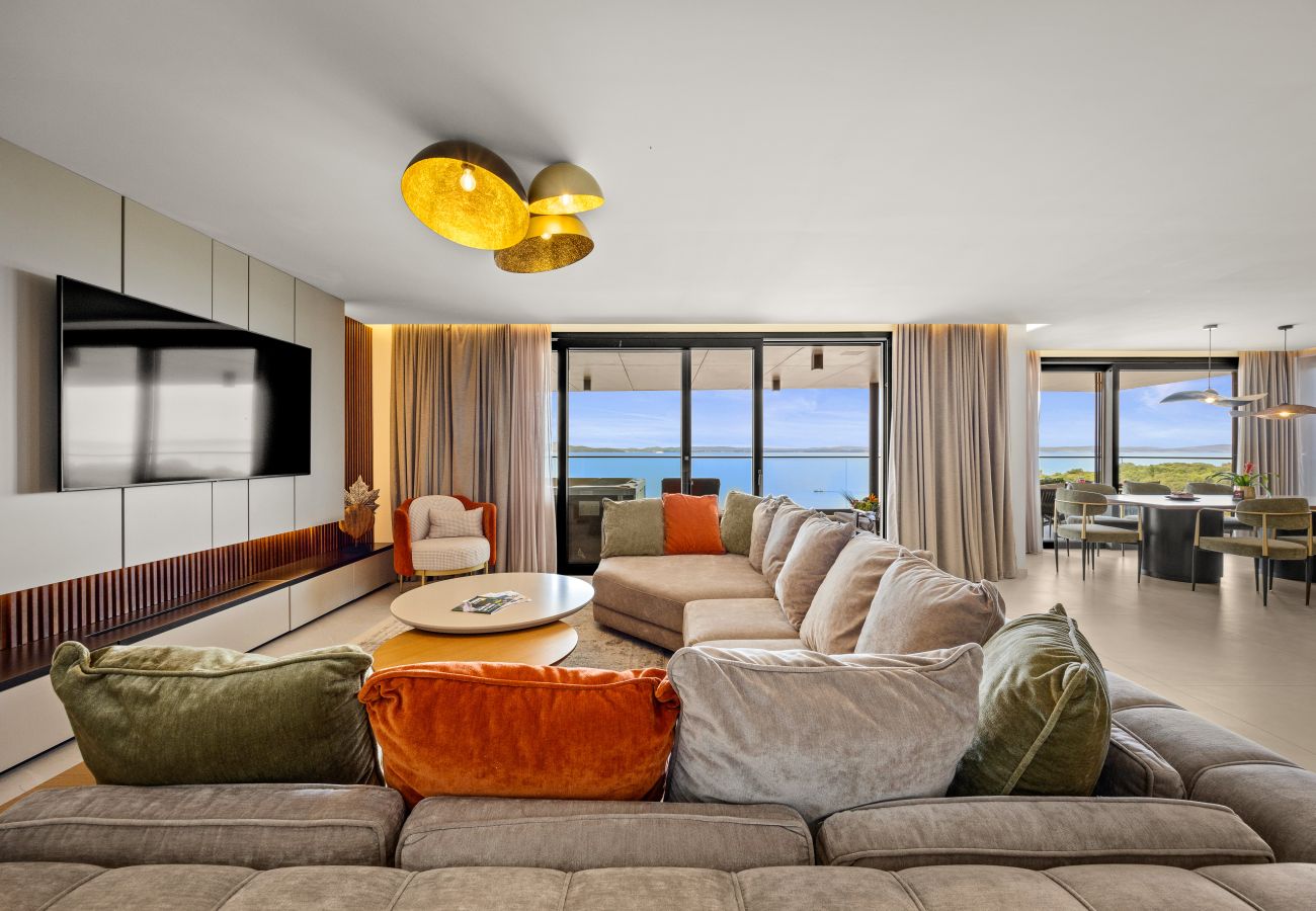 Ferienwohnung in Zadar - Amber Penthouse - Whirlpool und Meerblick