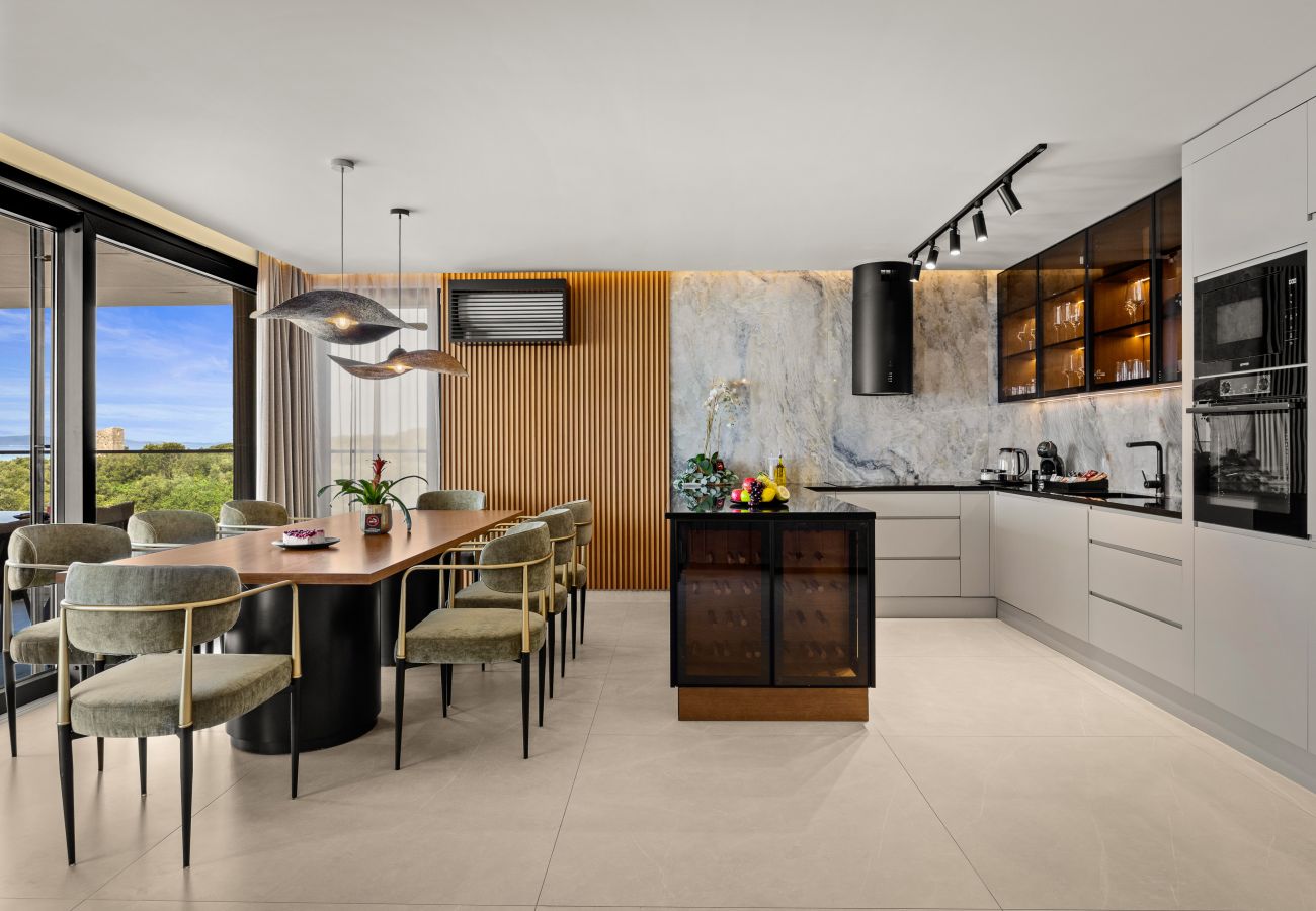 Ferienwohnung in Zadar - Amber Penthouse - Whirlpool und Meerblick