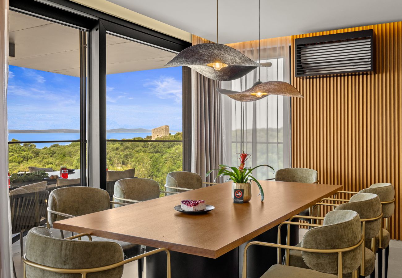 Ferienwohnung in Zadar - Amber Penthouse - Whirlpool und Meerblick