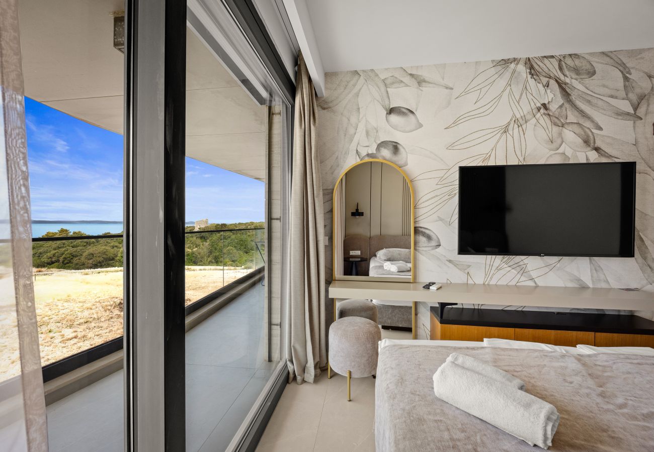 Ferienwohnung in Zadar - Amber Penthouse - Whirlpool und Meerblick