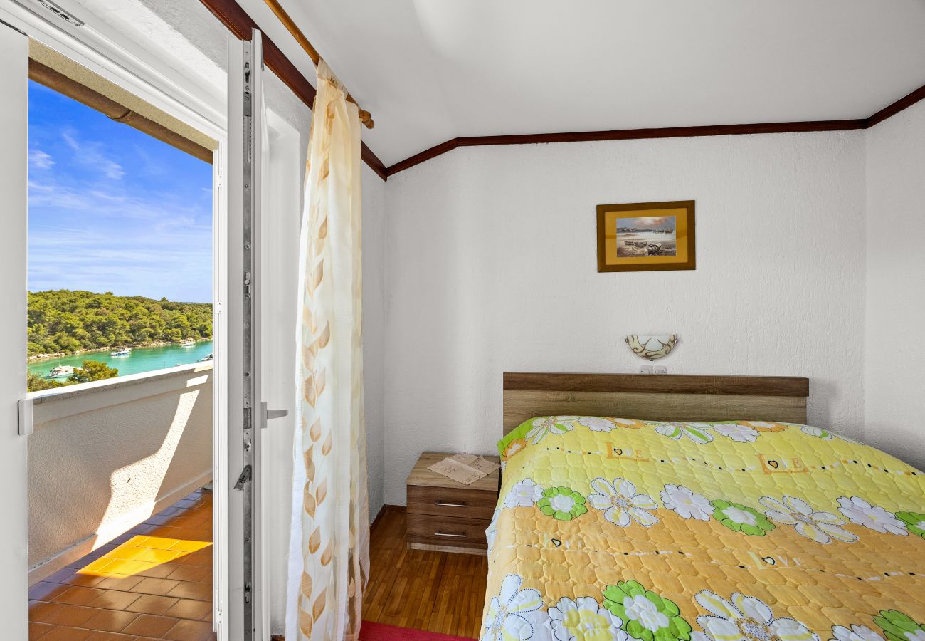 Ferienwohnung in Kampor - Petra Meerblick Apartment 3