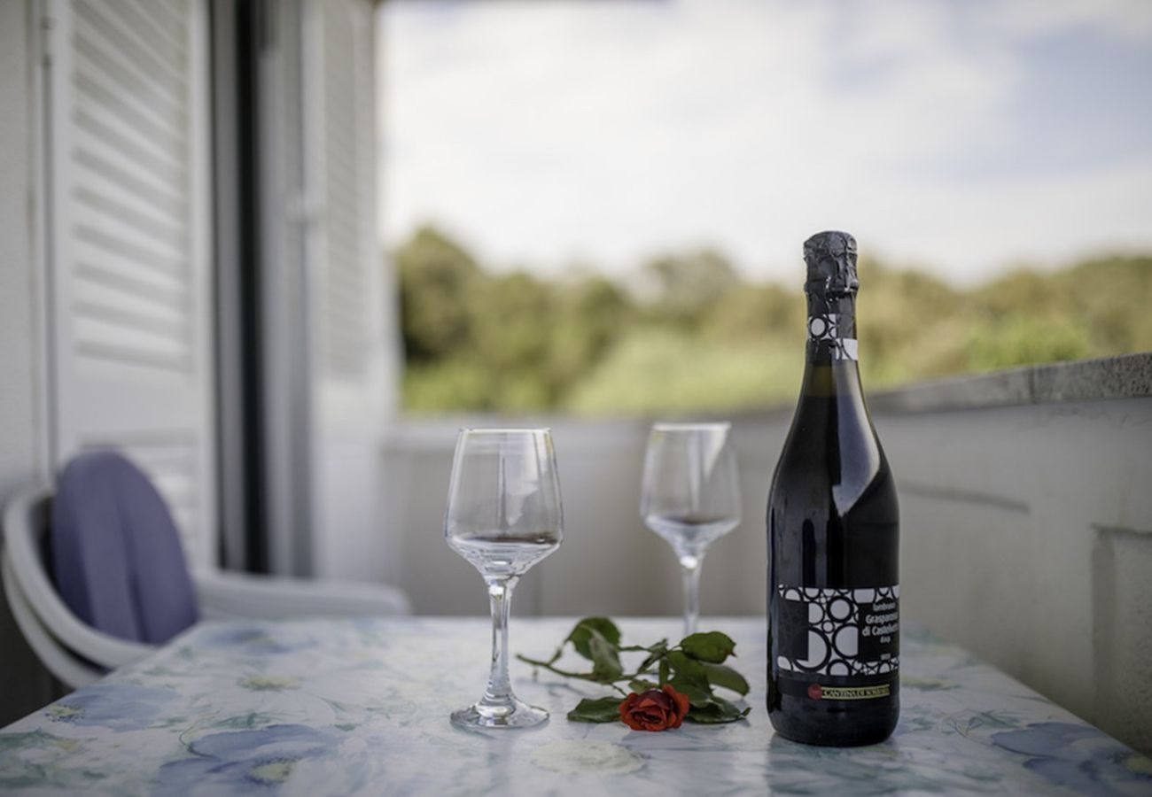 Ferienwohnung in Kampor - Petra Meerblick Apartment 4