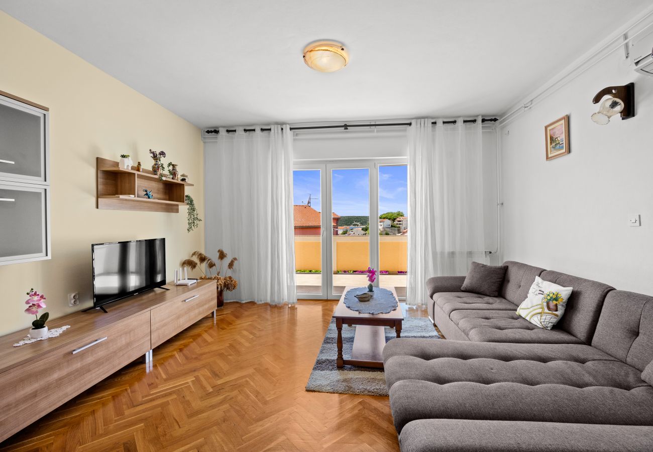 Ferienwohnung in Kampor - Drei-Zimmer-Apartment in Strandnähe - Villa Jagoda